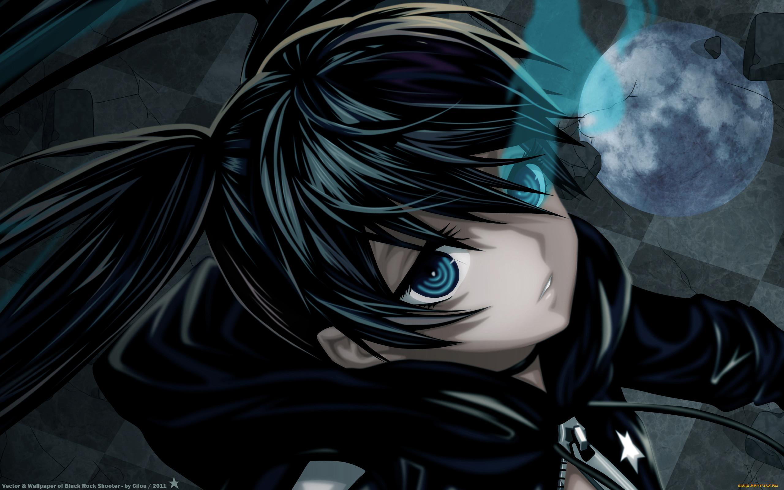 Обои Аниме Black Rock Shooter, обои для рабочего стола, фотографии аниме,  black, rock, shooter, брюнетка Обои для рабочего стола, скачать обои  картинки заставки на рабочий стол.